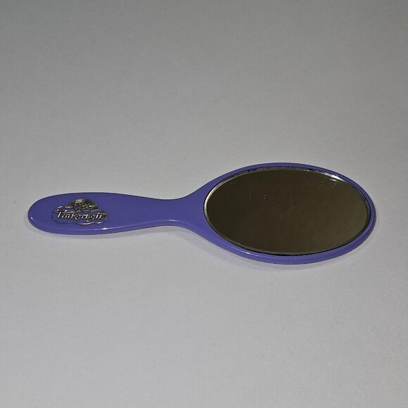 VTG Purple Tinkerbell Hand Mirror Small 6" Long RARE